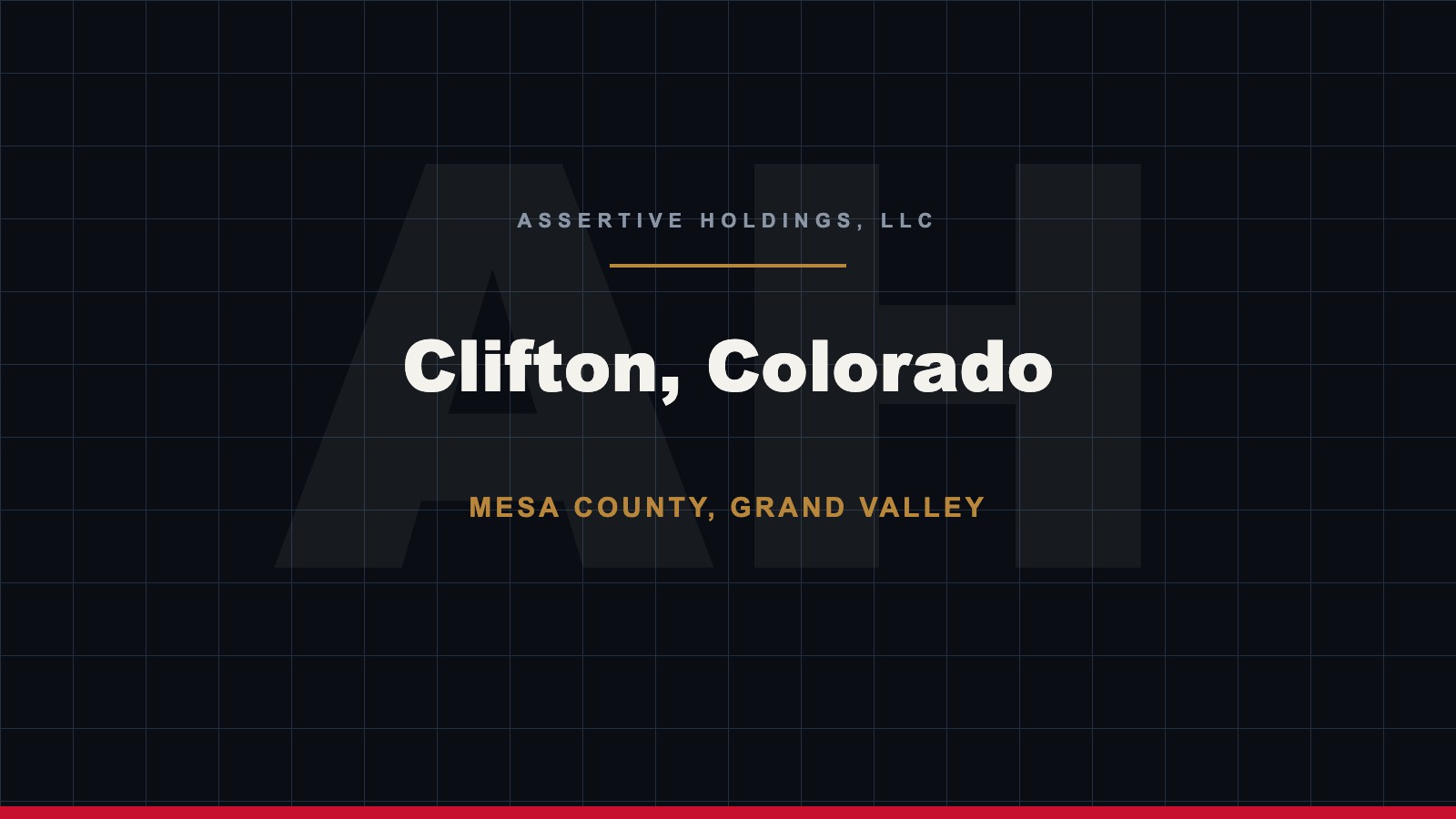 Assertive Holdings location in Clifton Colorado