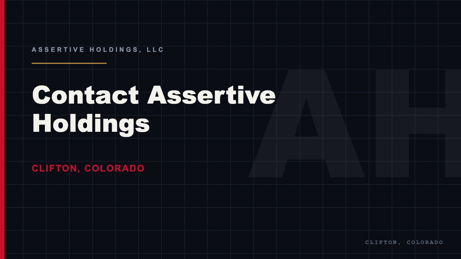 Contact Assertive Holdings, LLC in Clifton, Colorado