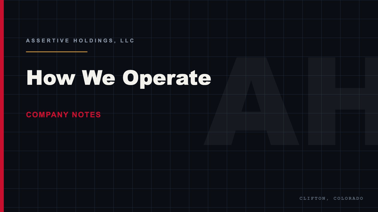 How Assertive Holdings produces holding company insights