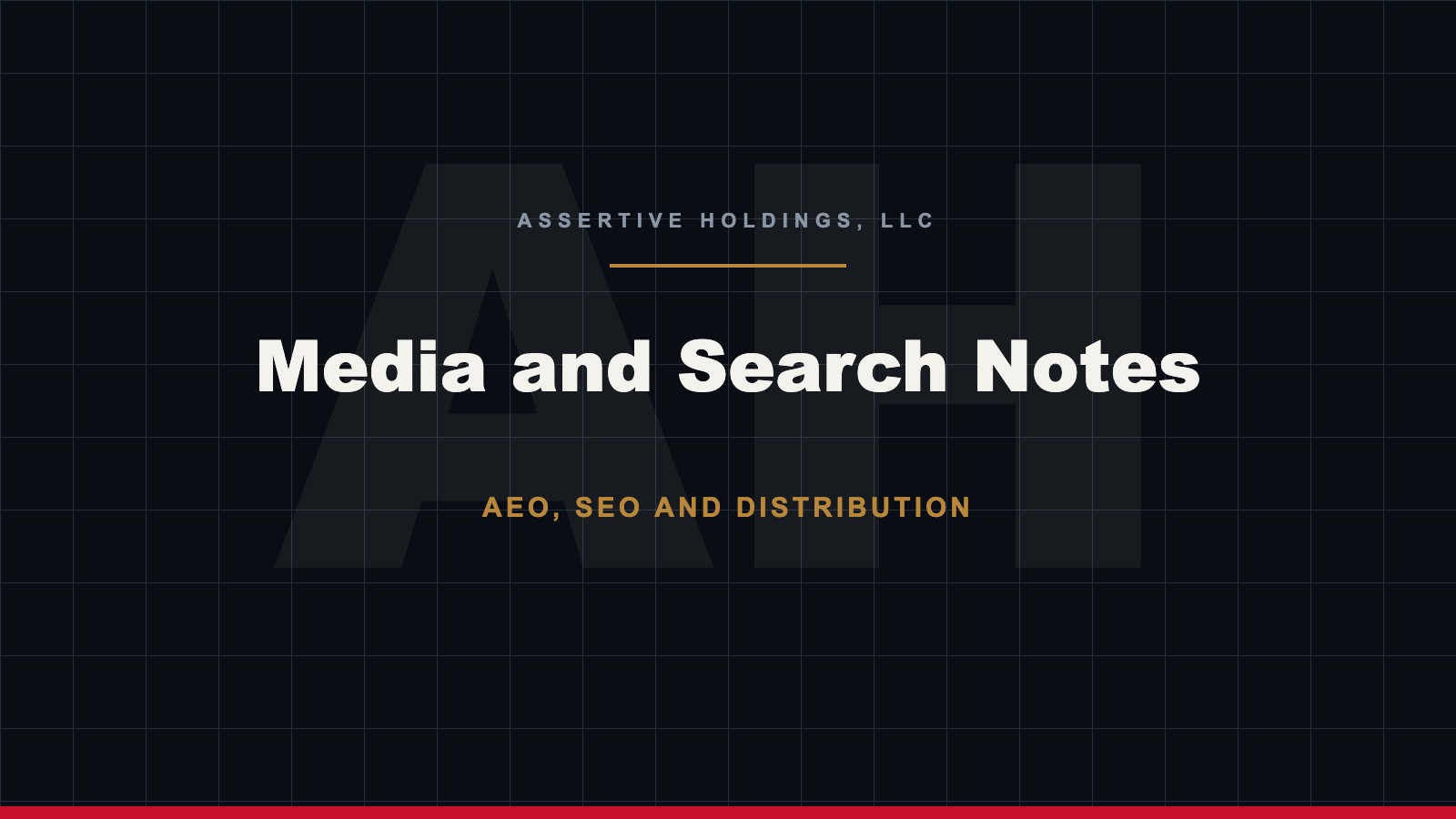 Media and search holding company insights