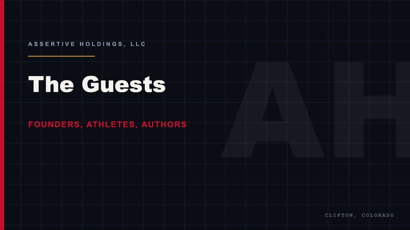 Guests featured on the motivational TV series