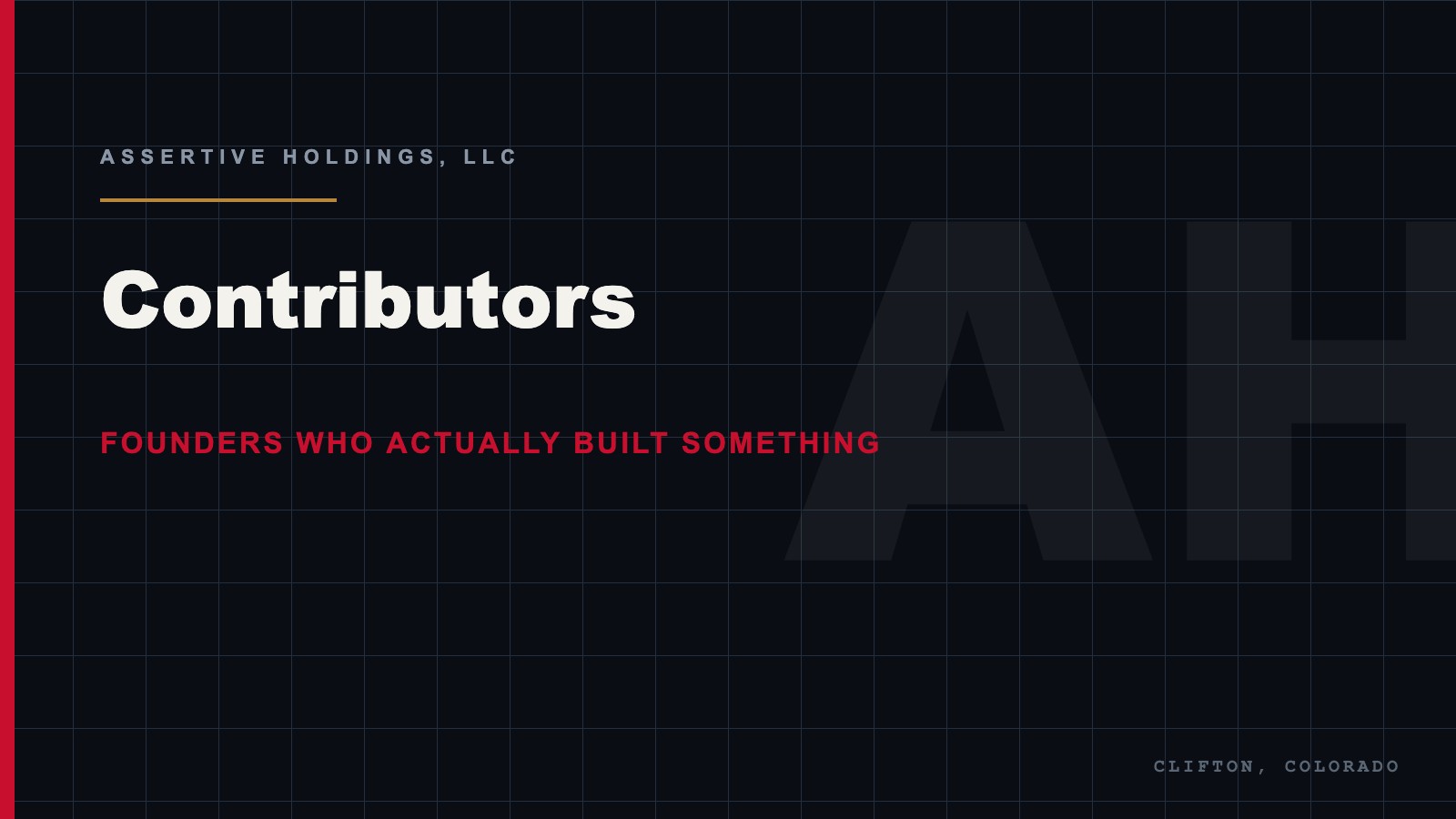 Contributors and interview subjects at News Wire Magazine