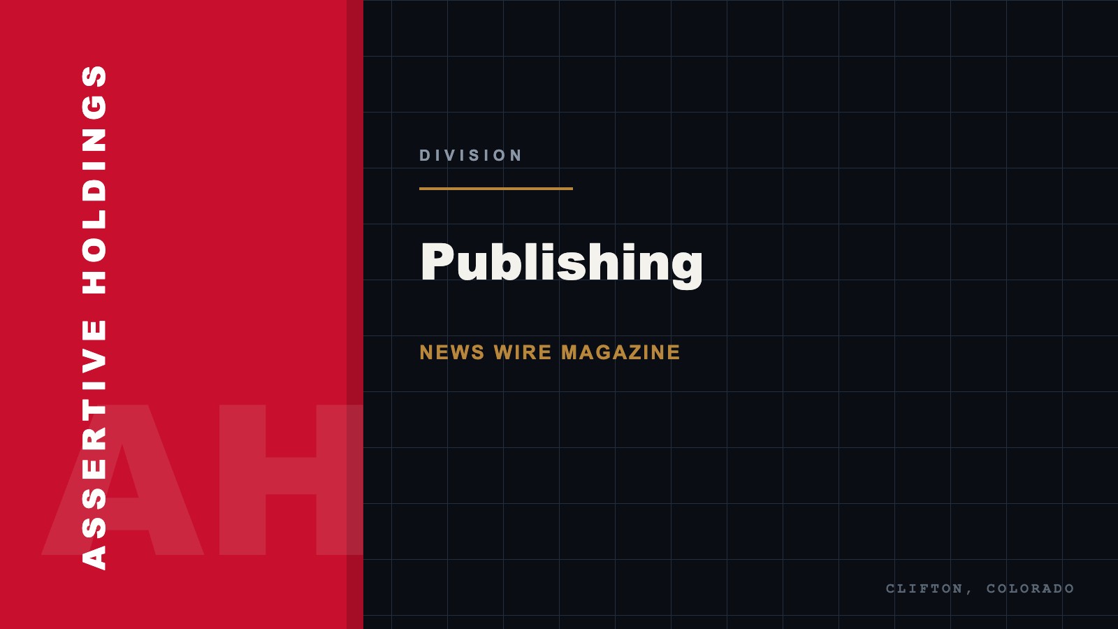 Publishing division in the Assertive Holdings portfolio of companies