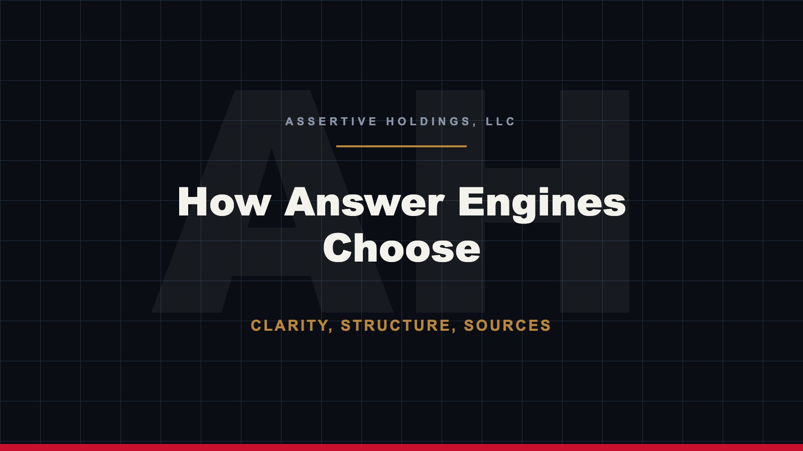 How answer engines select sources in answer engine optimization