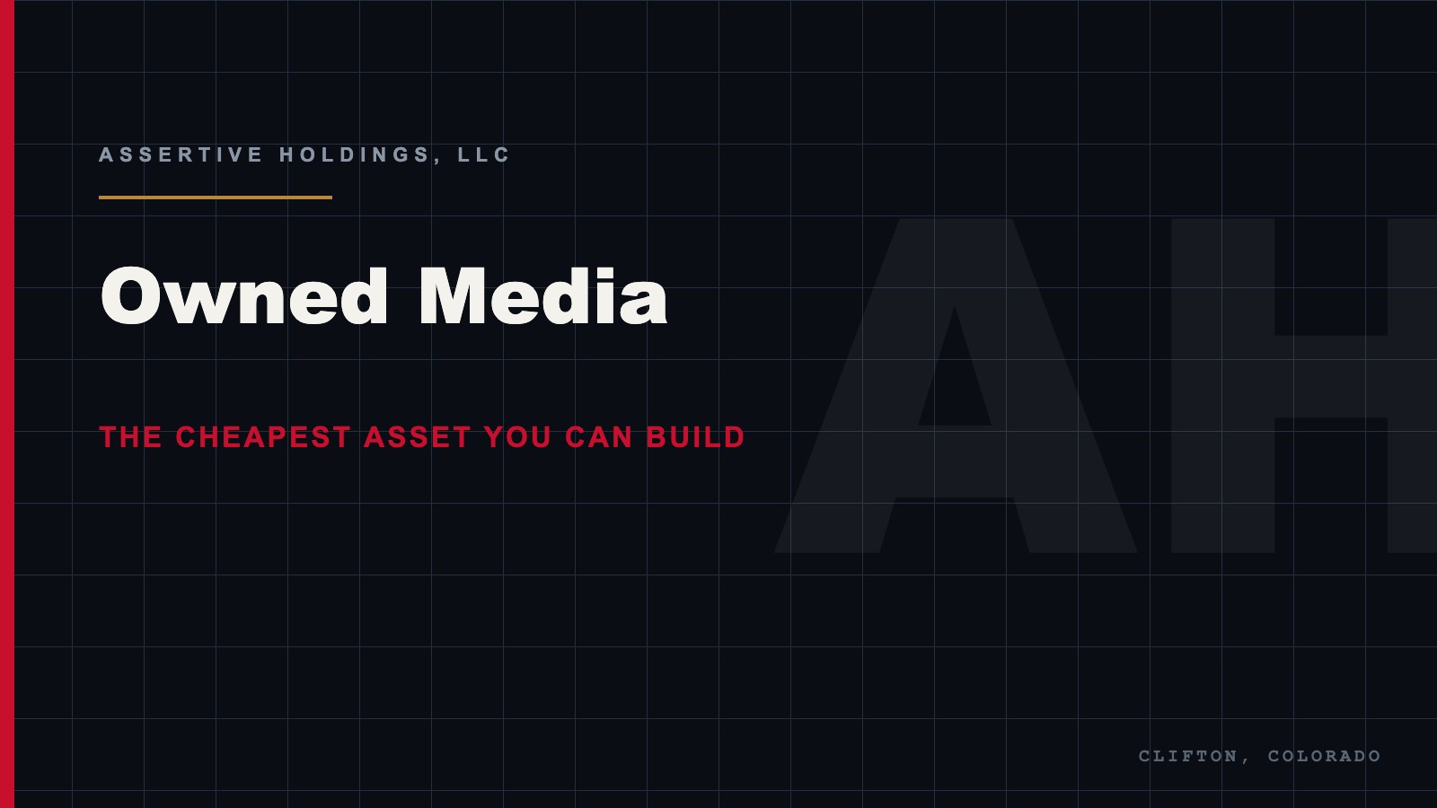 Owned media as an operating asset