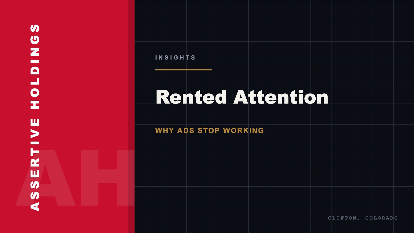 Why rented attention stops working without owned media