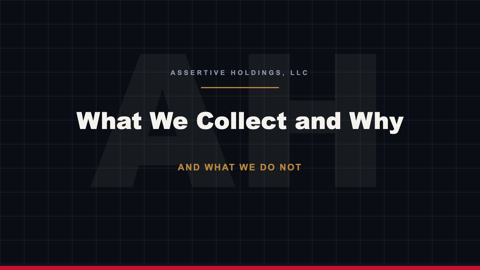 What data the privacy policy covers