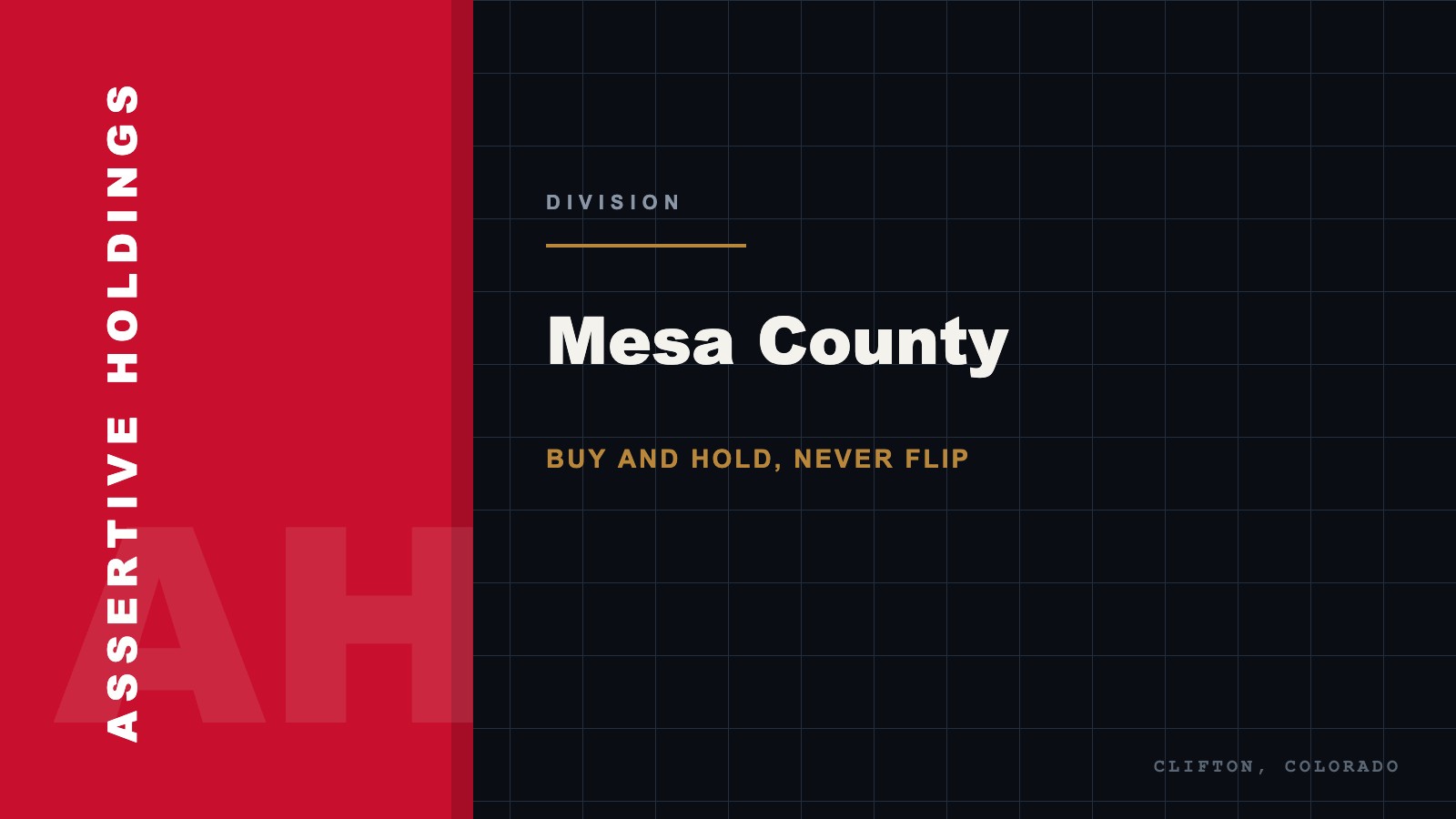 Rental property buyer in Mesa County Colorado