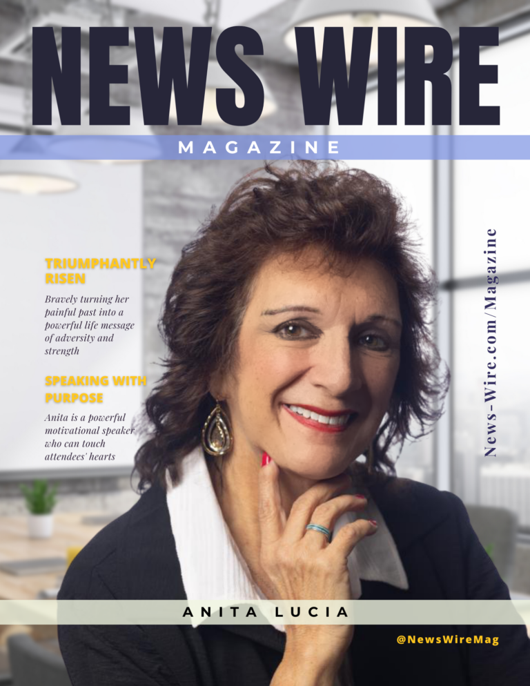 News Wire Magazine cover featuring Anita Lucia